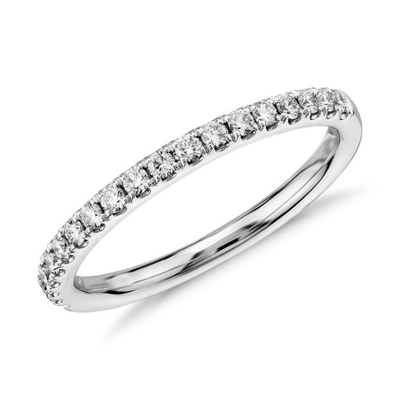 Pavé Lab Diamond Ring 14k White Gold (1/4 ct.wt) - Picture 1 of 8